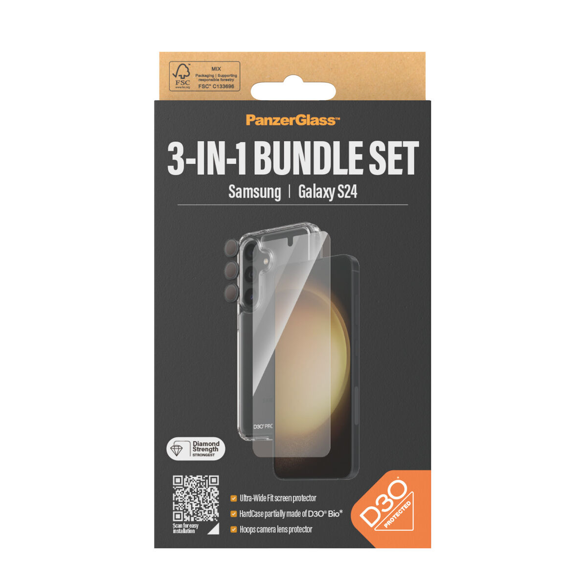 Чехол для мобильного телефона Panzer Glass B1210+7350 Прозрачный Galaxy S24-2