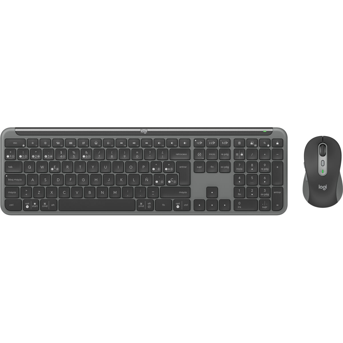 Клавиатура и мышь Logitech MK950 Графитовый Испанская Qwerty-2