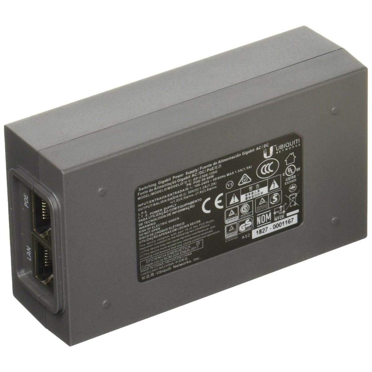 Инжектор PoE UBIQUITI POE-50-60W-2