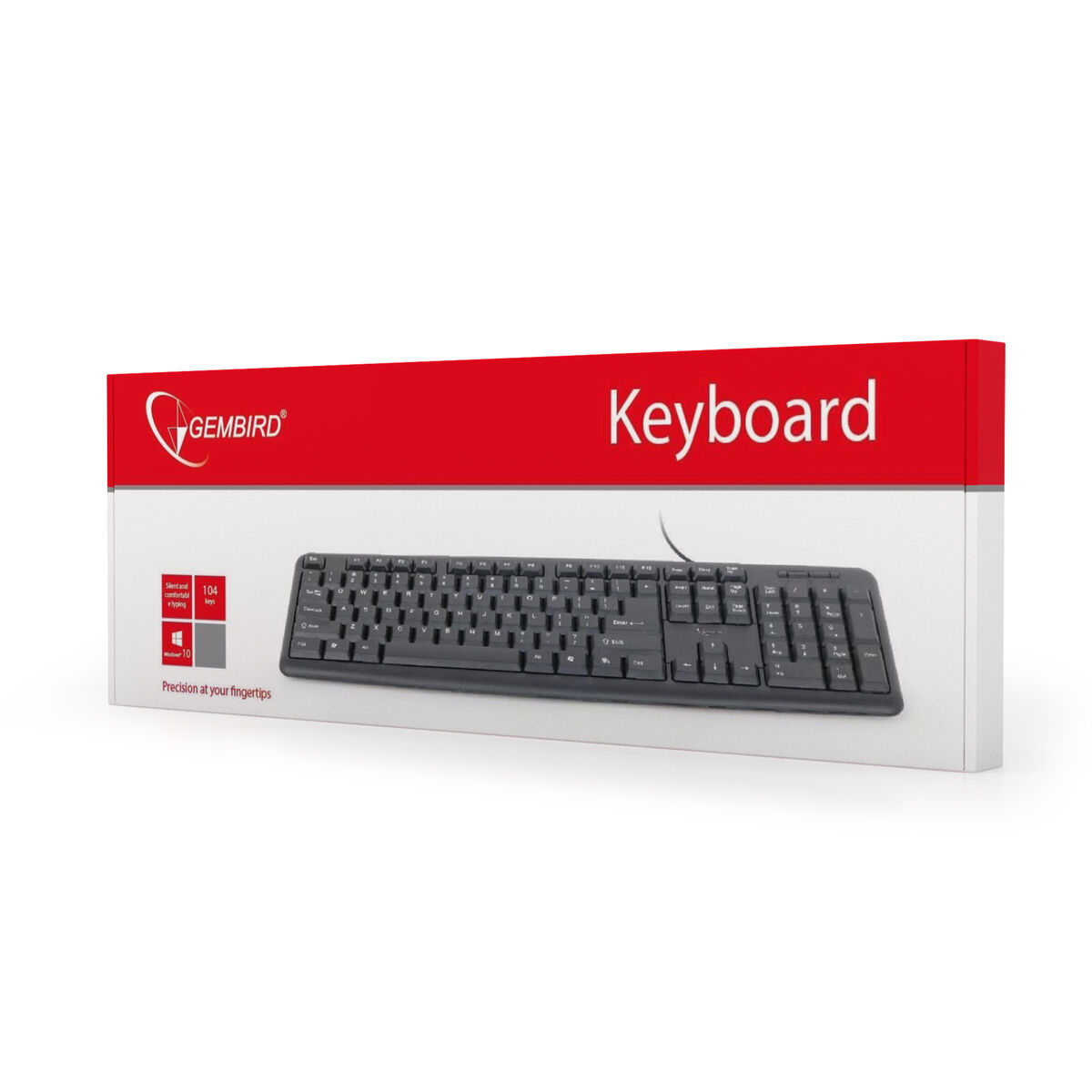 Клавиатура GEMBIRD KB-U-103-ES Чёрный испанский-2