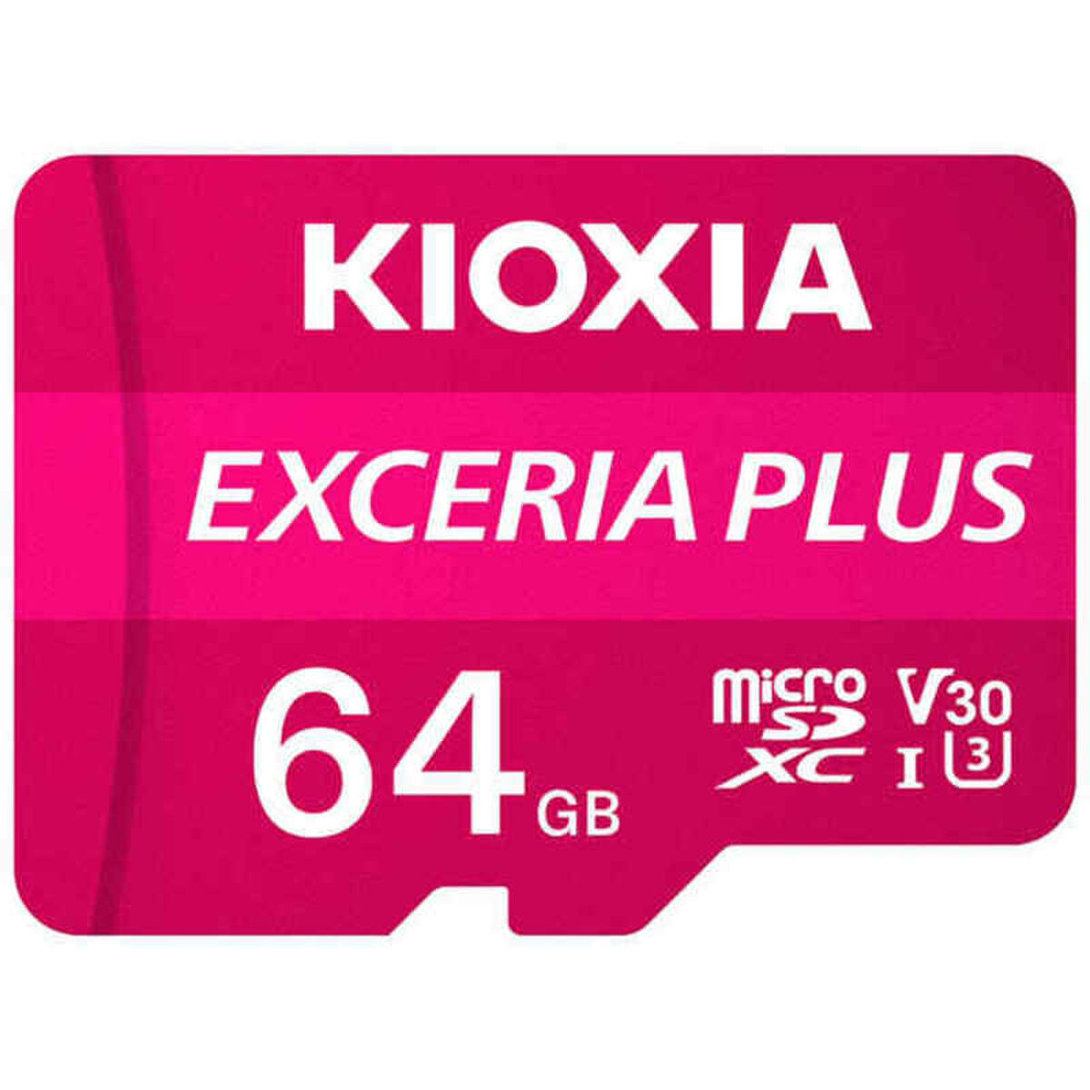 Карта памяти микро-SD с адаптером Kioxia Exceria Plus Розовый Класс 10 UHS-I U3-3
