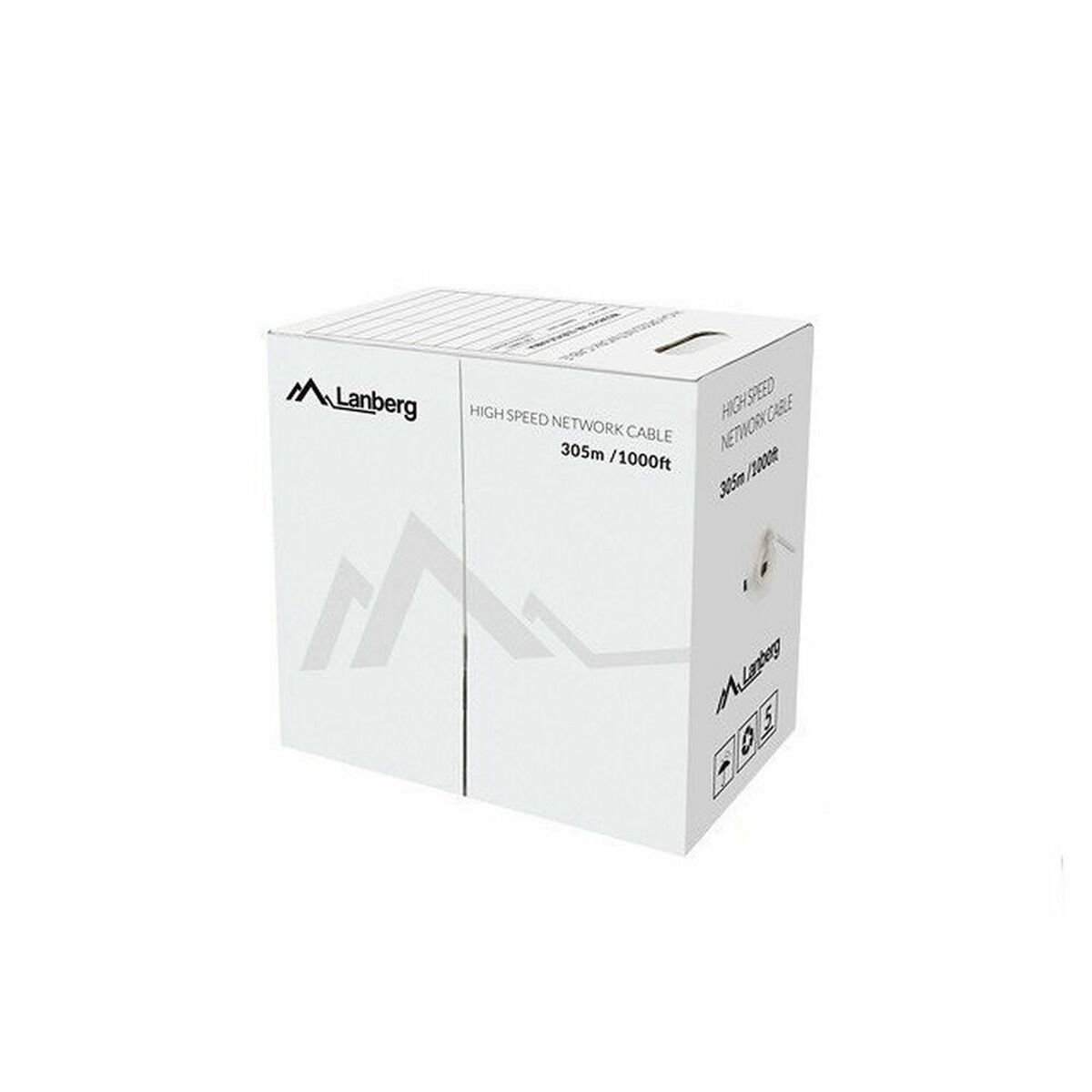 Câble réseau dur UTP kat. 5e Lanberg LCU5-12CU-0305-O Orange 305 m