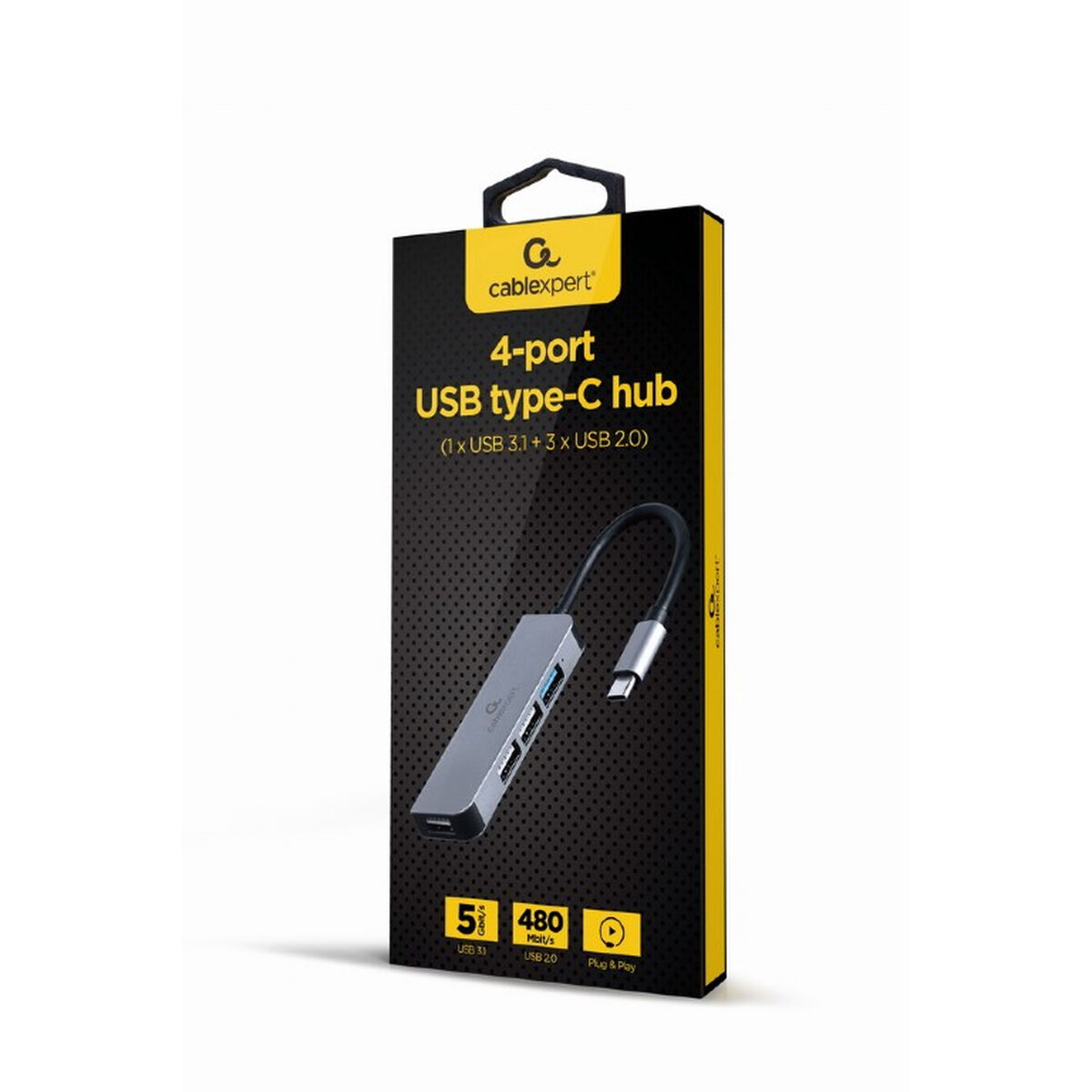 USB-разветвитель GEMBIRD UHB-CM-U3P1U2P3-01-2