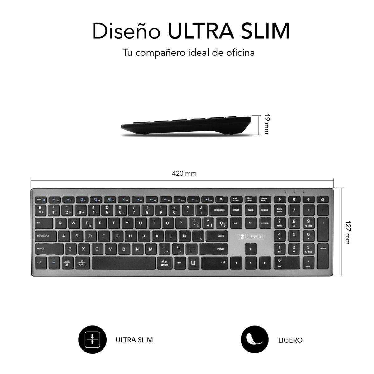 Клавиатура Subblim SUBKB-2PUE201 Чёрный-3