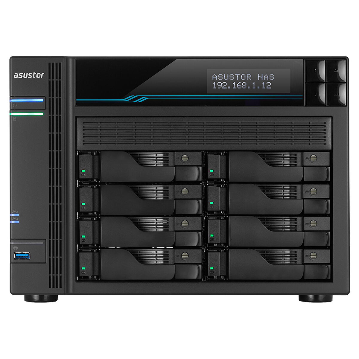 Asustor Lockerstor 10网络系统数据存储AS6510T Black Intel Atom C3538-2