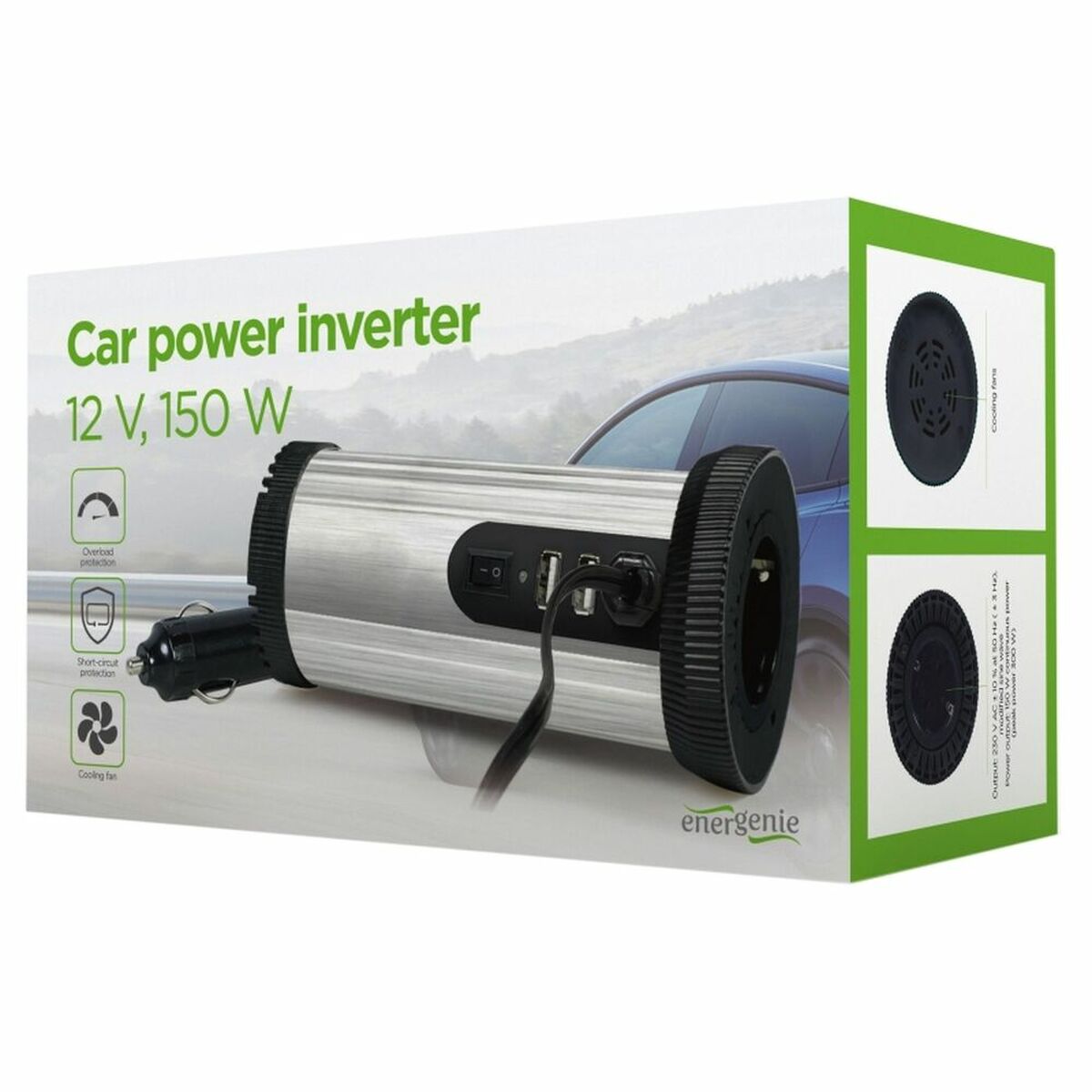 Автомобильное зарядное устройство GEMBIRD EG-PWC150-01 150W-3