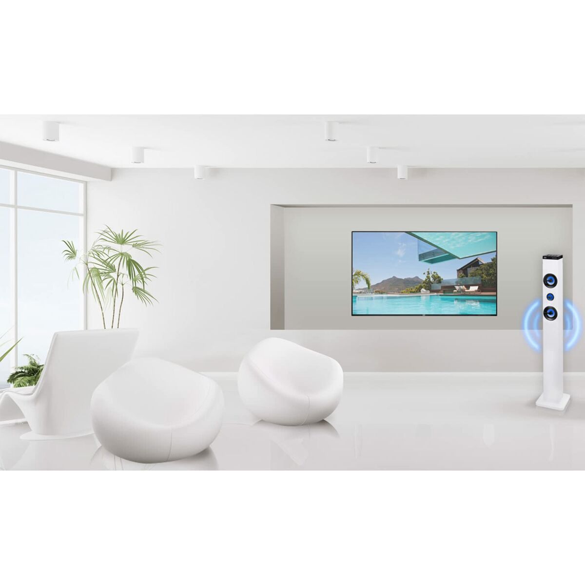 Колонки для домашнего кинотеатра с Bluetooth Trevi XT 101 BT USB Aux-in SD Белый 40 W-6