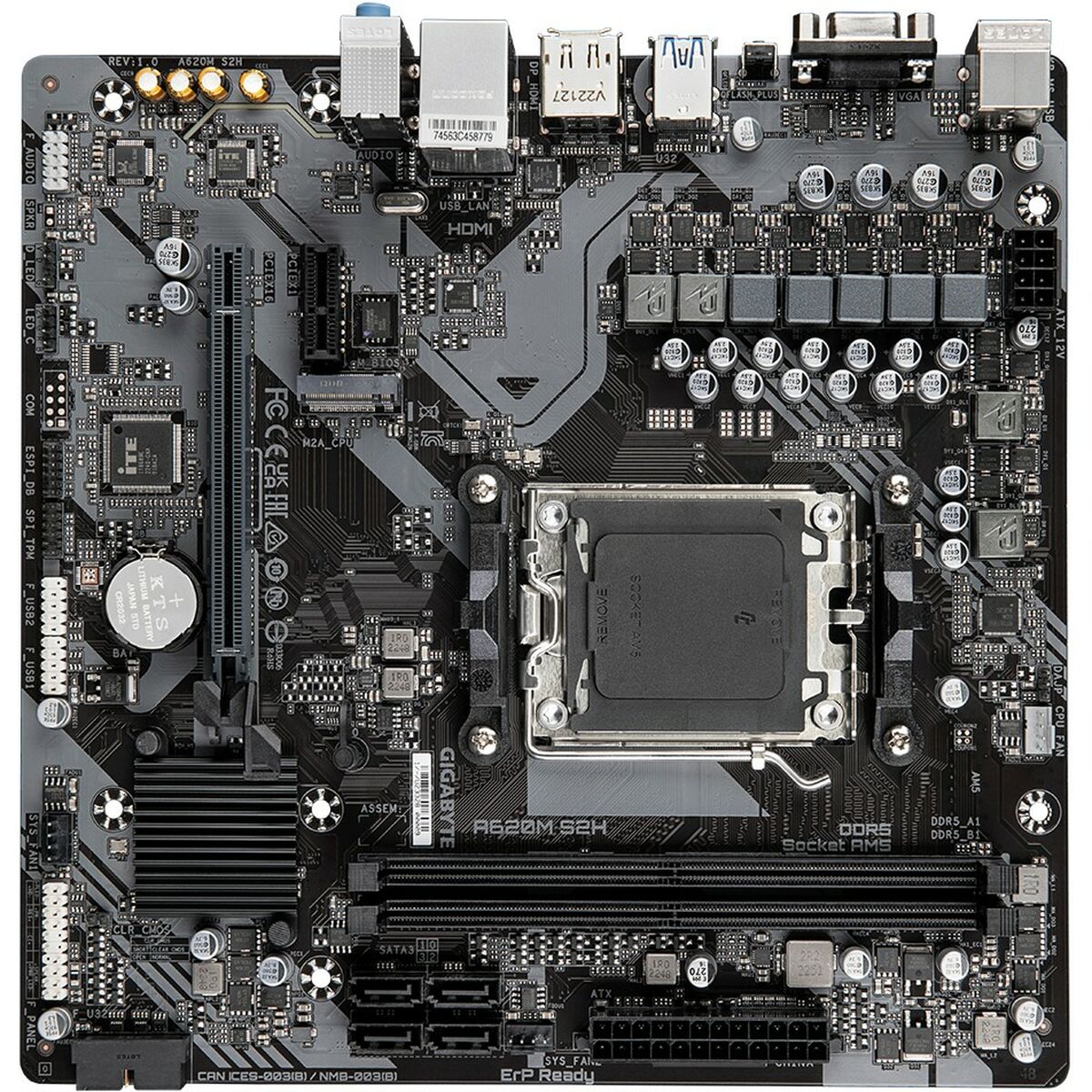 Материнская плата Gigabyte A620M S2H AMD AM5 AMD-3