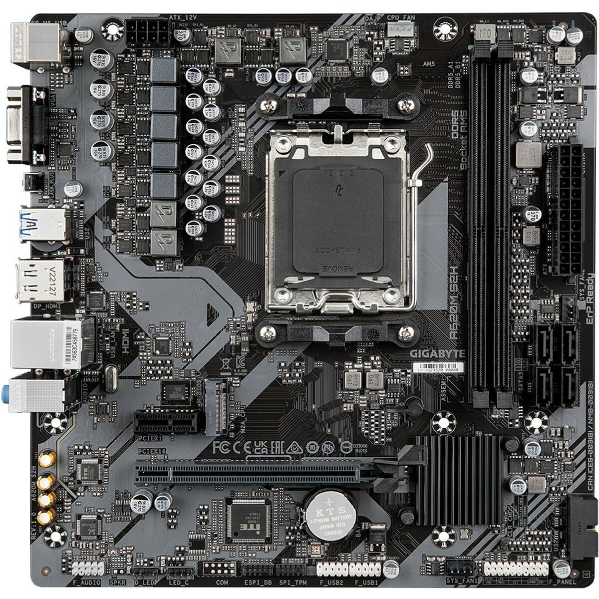 Материнская плата Gigabyte A620M S2H AMD AM5 AMD-5