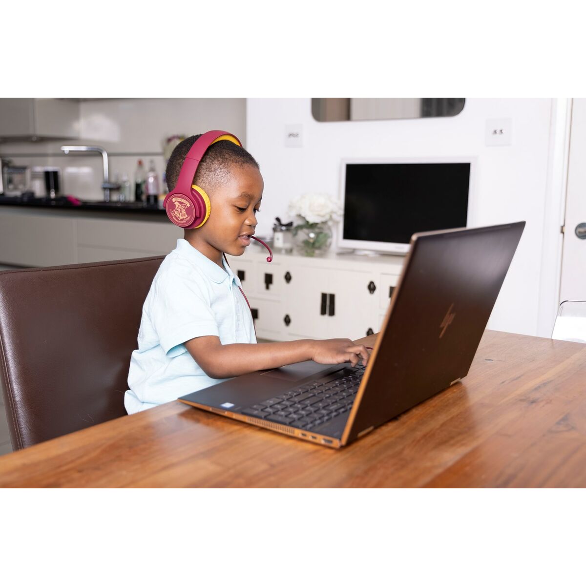 OTLテクノロジーホグワーツクレストヘッドフォンブラウンブラック-3