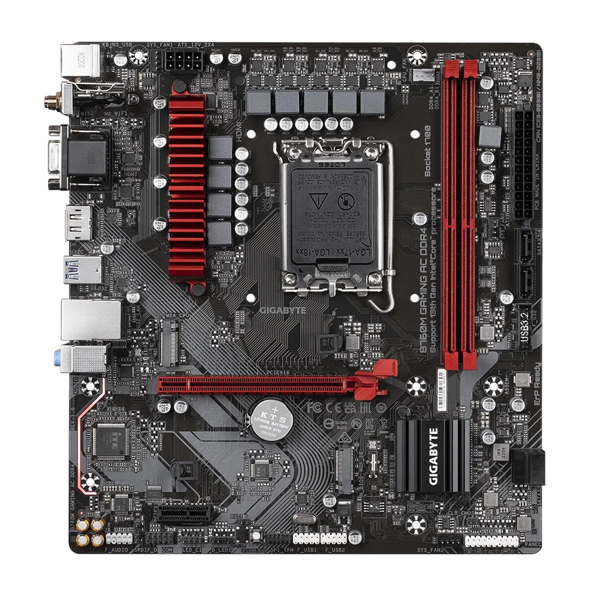 Материнская плата Gigabyte B760M GAMING AC LGA 1700-3