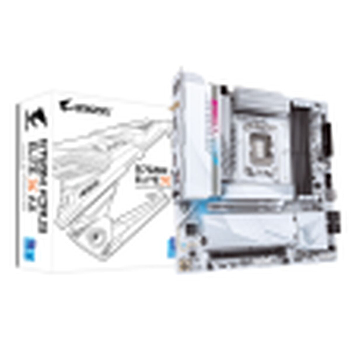 Материнская плата Gigabyte B760M AORUS ELITE X AX 1700 MATX INTEL B760 EXPRESS LGA 1700-2