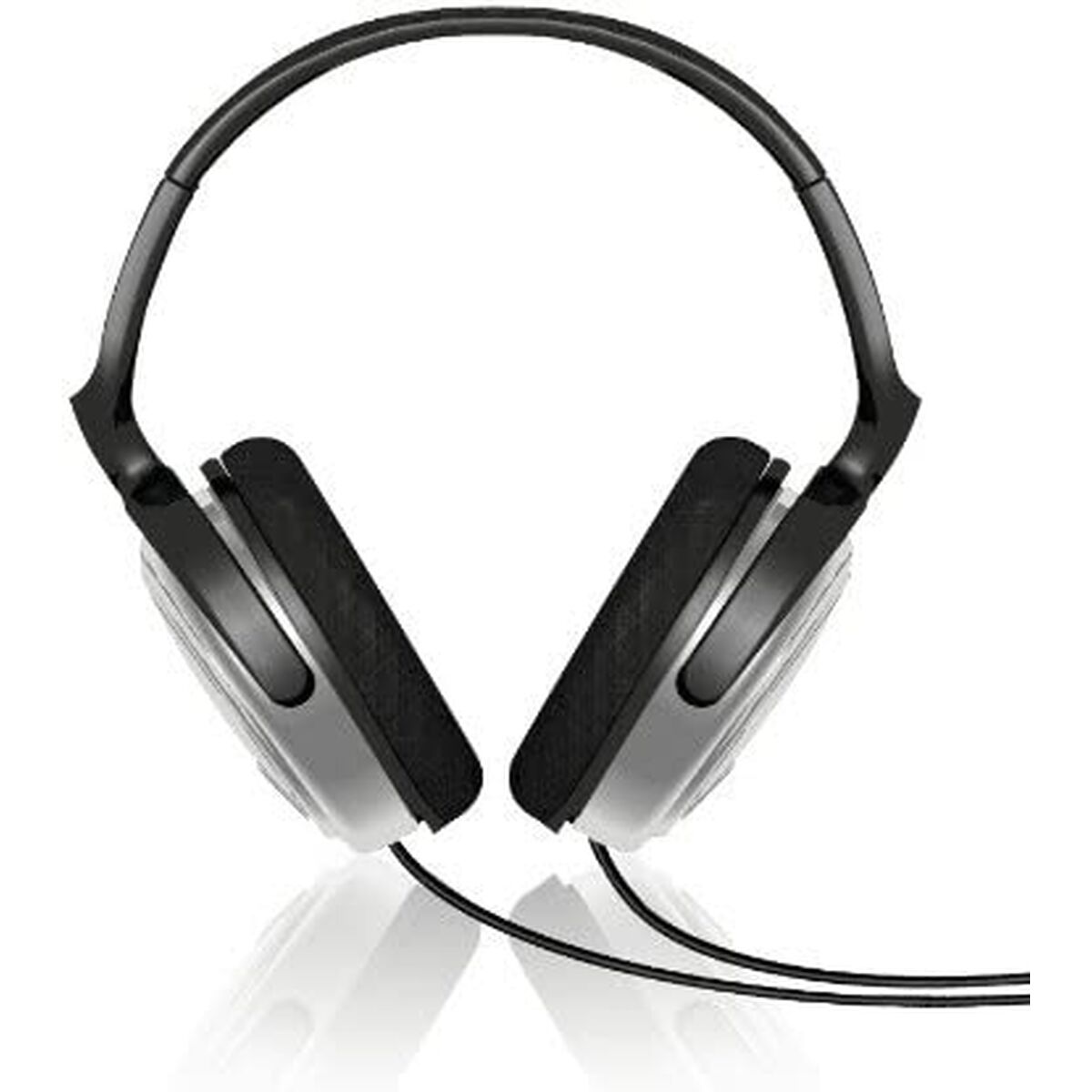 Головные наушники Philips 95 dB TV Чёрный рубчатый-2