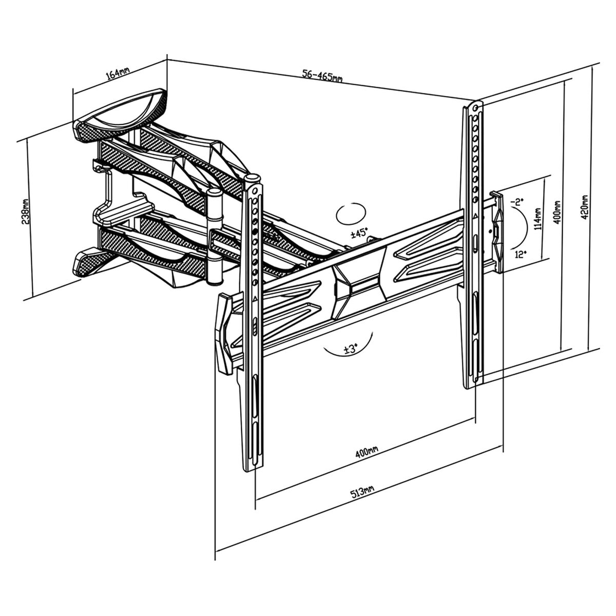 Подставка для ТВ TM Electron 30 Kg 32-60-3