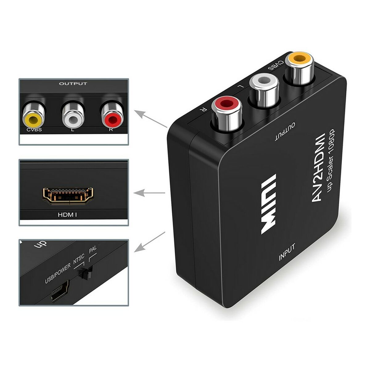 Повторитель сигнала HDMI - AV 3 x RCA-4