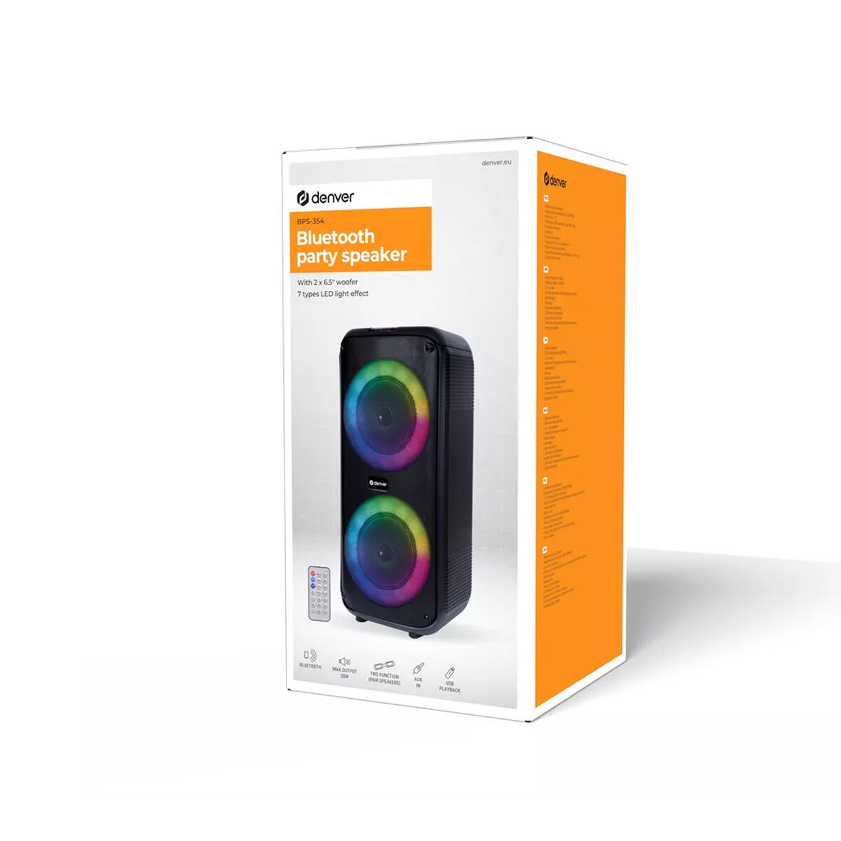 Портативный Bluetooth-динамик Denver Electronics BPS-354 200 W-6