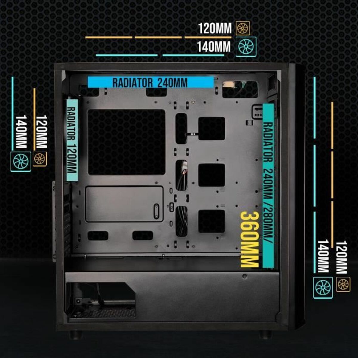 Блок полубашня ATX Galileo BitFenix-3
