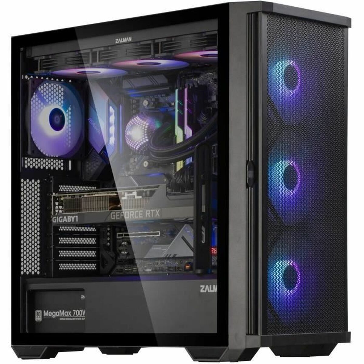 Блок полубашня ATX Galileo Zalman Z10 PLUS Чёрный-5