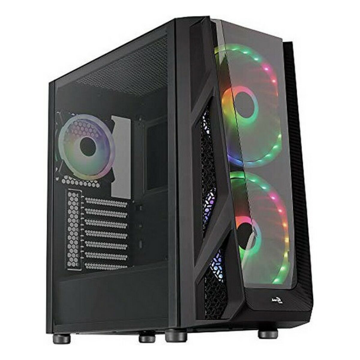 Micro ATX/Mini ITX/ ATX Aerocool ACCM-PB20033.11 RGB USB 3.0 20 cm Қара жартылай мұнара блогы