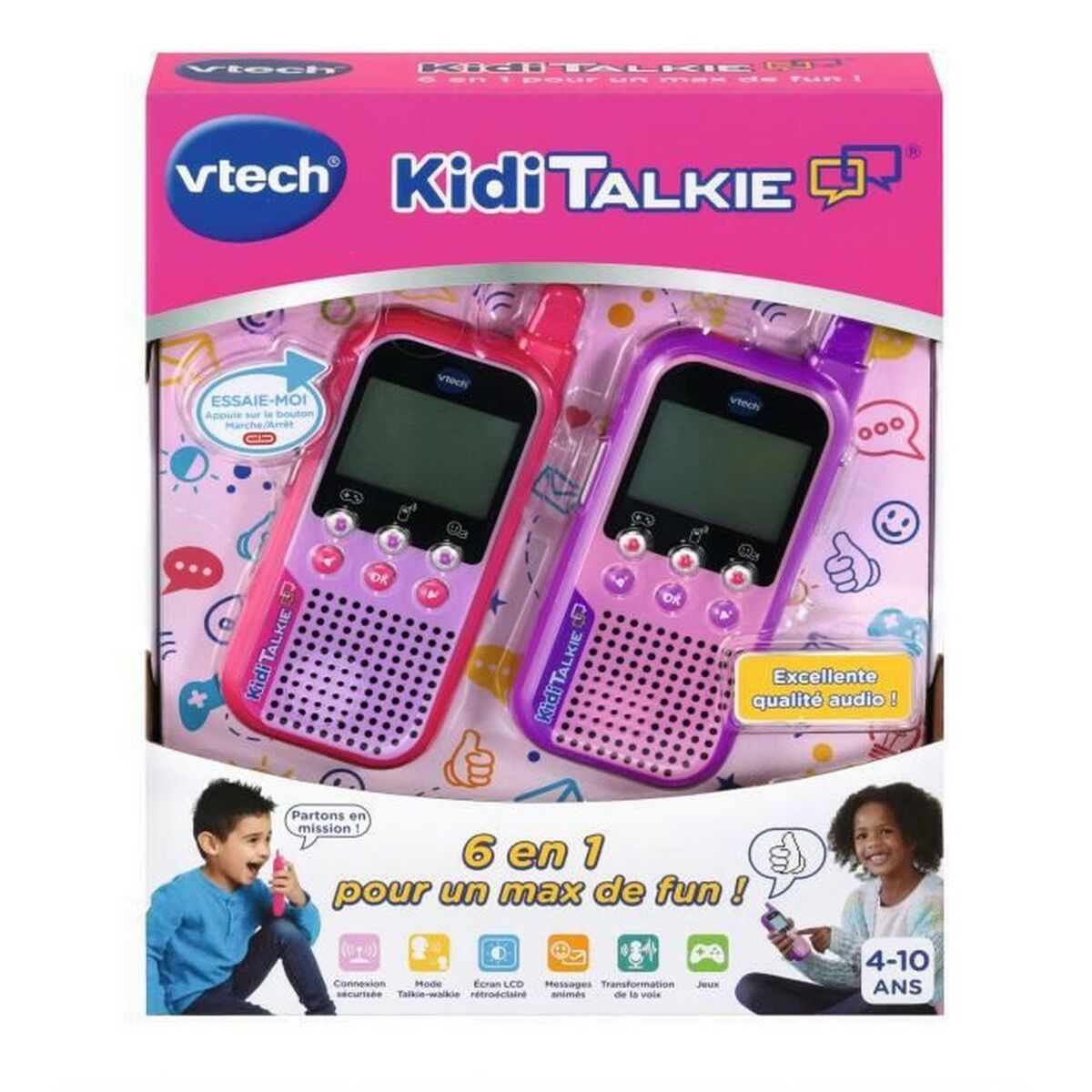 Walkie-Talkie Vtech Kidi Talkie Фиолетовый Розовый-2