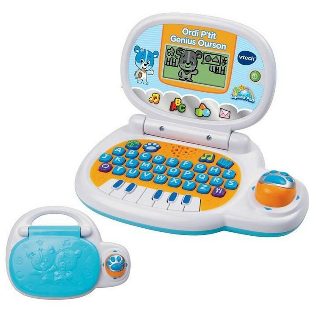 Портативный компьютер Vtech Genius Blue Bear 26 x 5,5 x 19,7 cm Образовательная игрушка FR-3