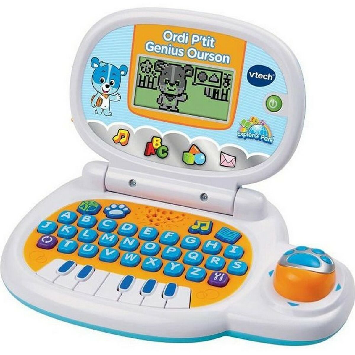 Портативный компьютер Vtech Genius Blue Bear 26 x 5,5 x 19,7 cm Образовательная игрушка FR-4
