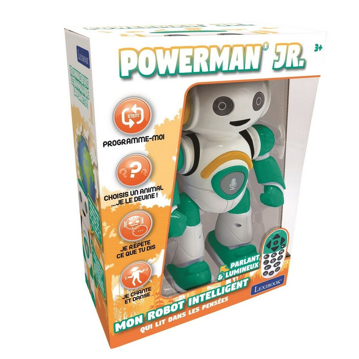 Lexibook Powerman Junior Learning Robot White Green FR-2