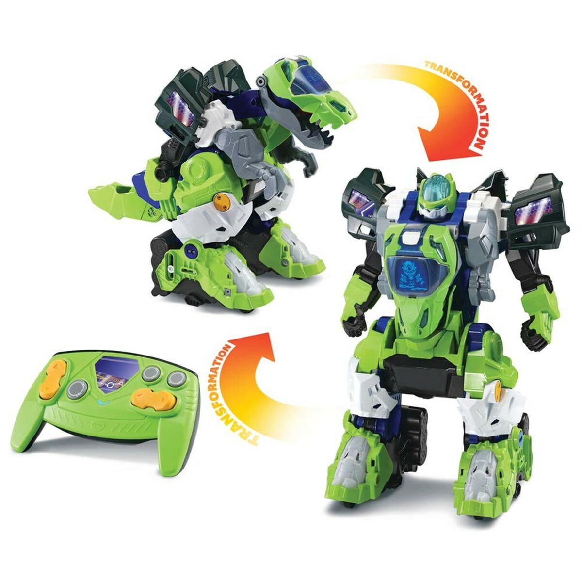 Robot Vtech Switch & Go Dinos Green Dinosaur 2 in 1 Radio Control-7