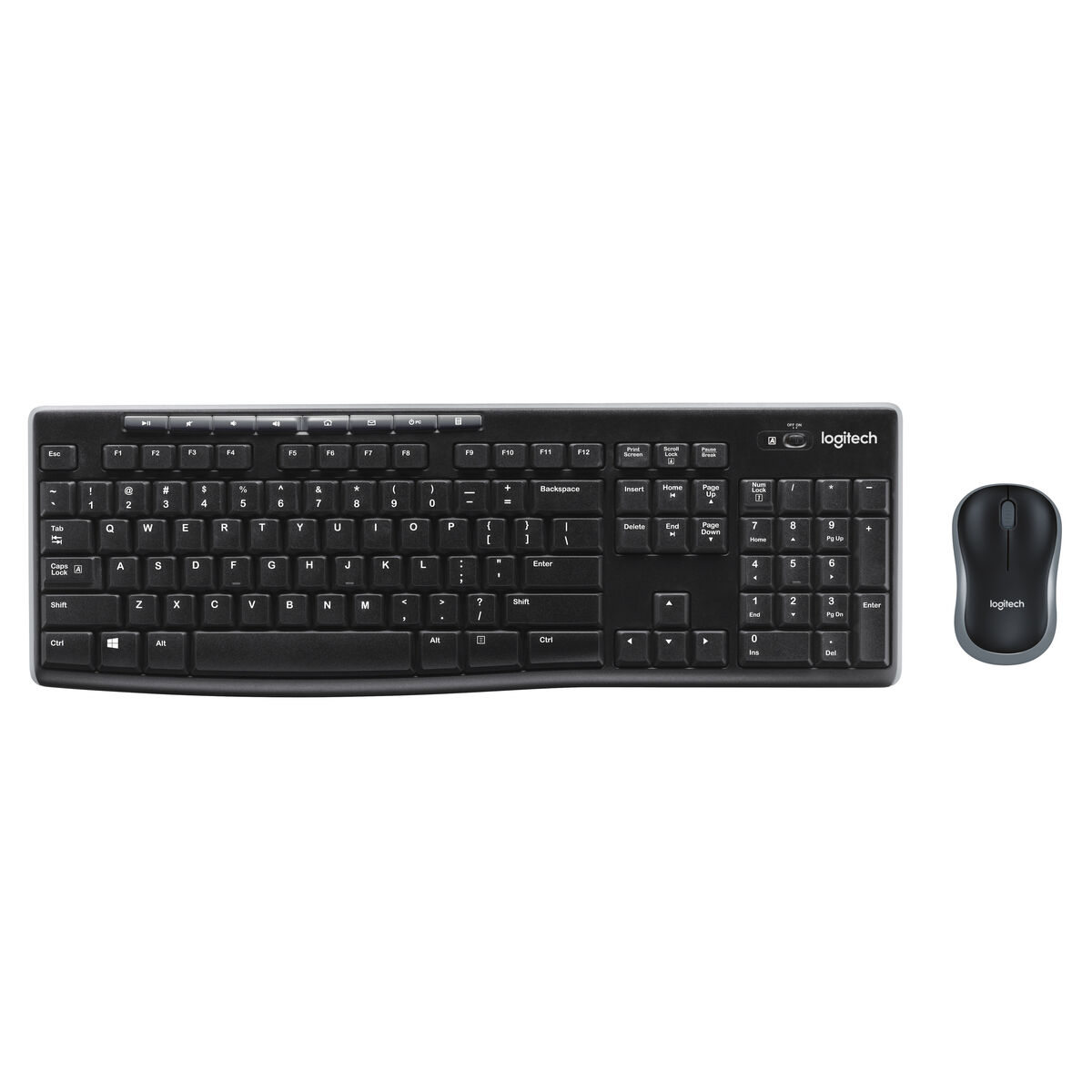 罗技键盘和无线鼠标MK270法国黑色AZERTY-4