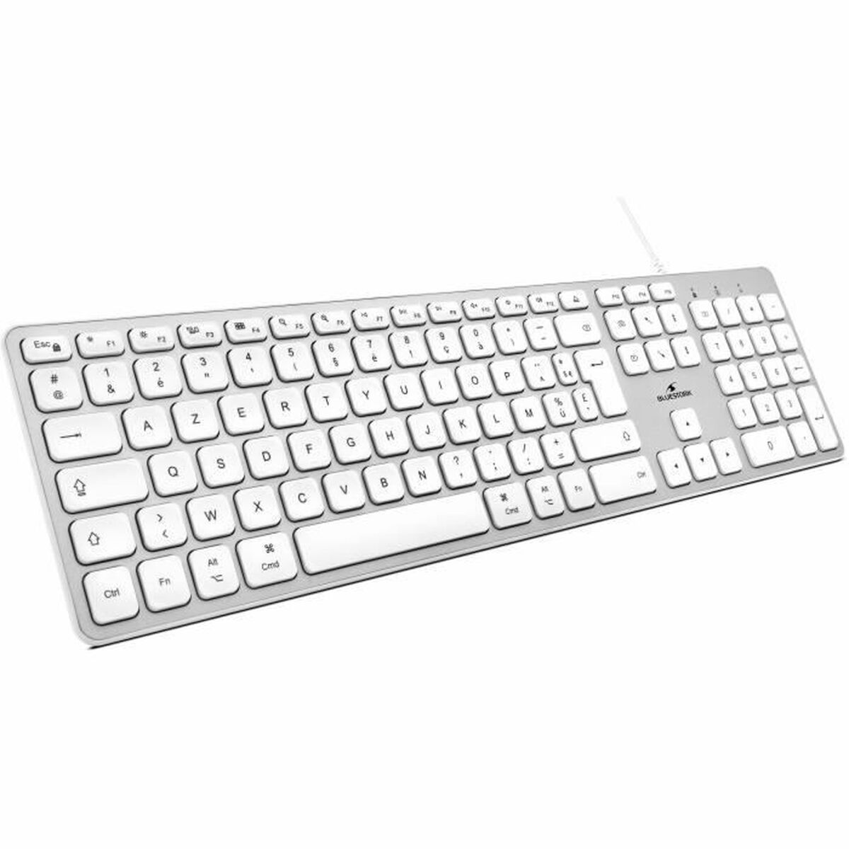 Bluestork ақ француз AZERTY пернетақтасы-4