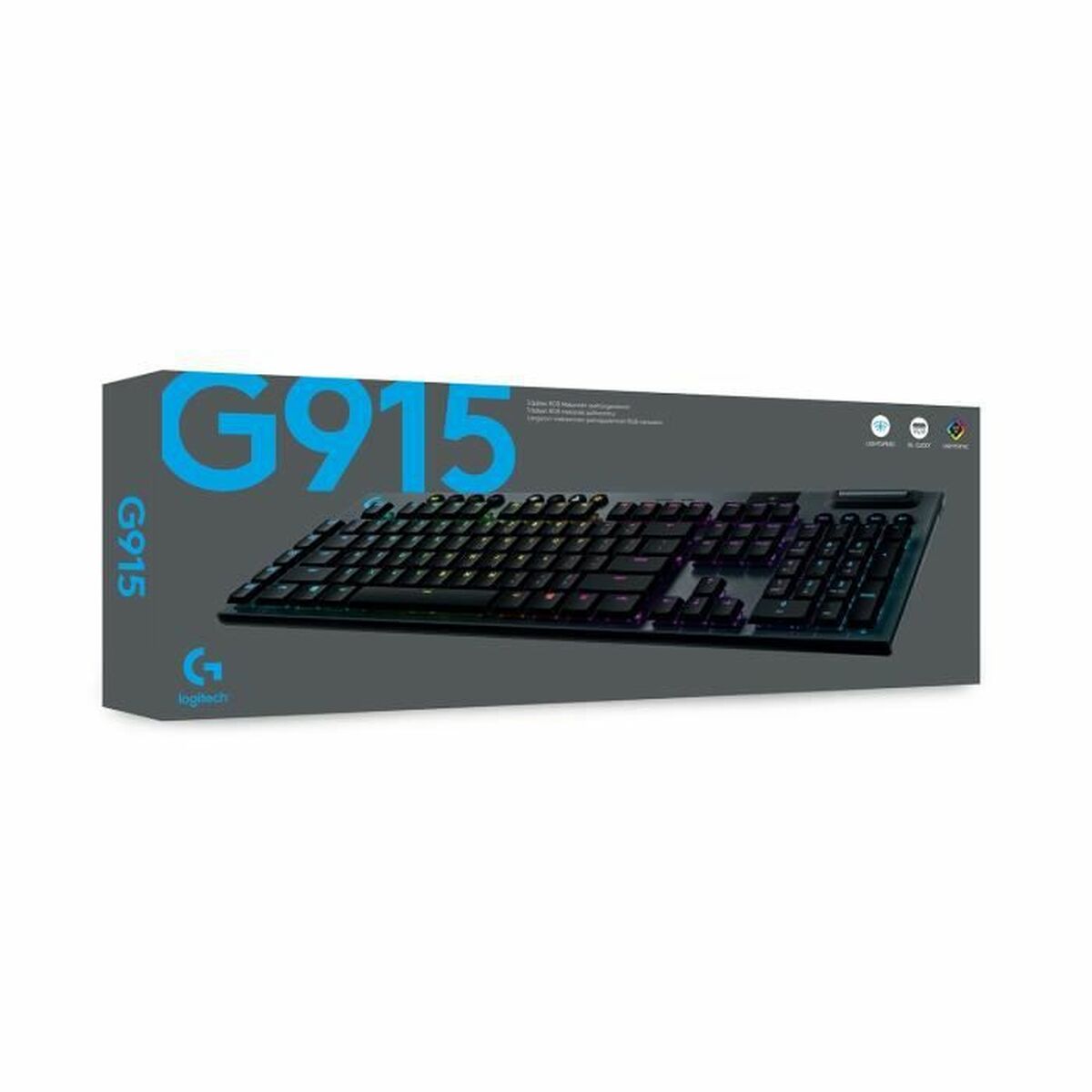 Logitech Black AZERTY планшетіне арналған Bluetooth пернетақтасы-3