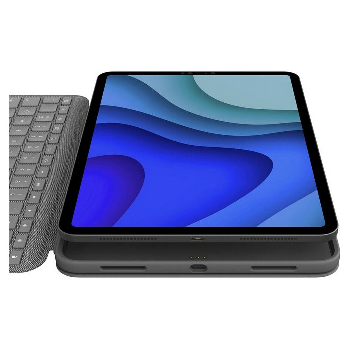 Logitech Azerty француз сұр пернетақтасы-7
