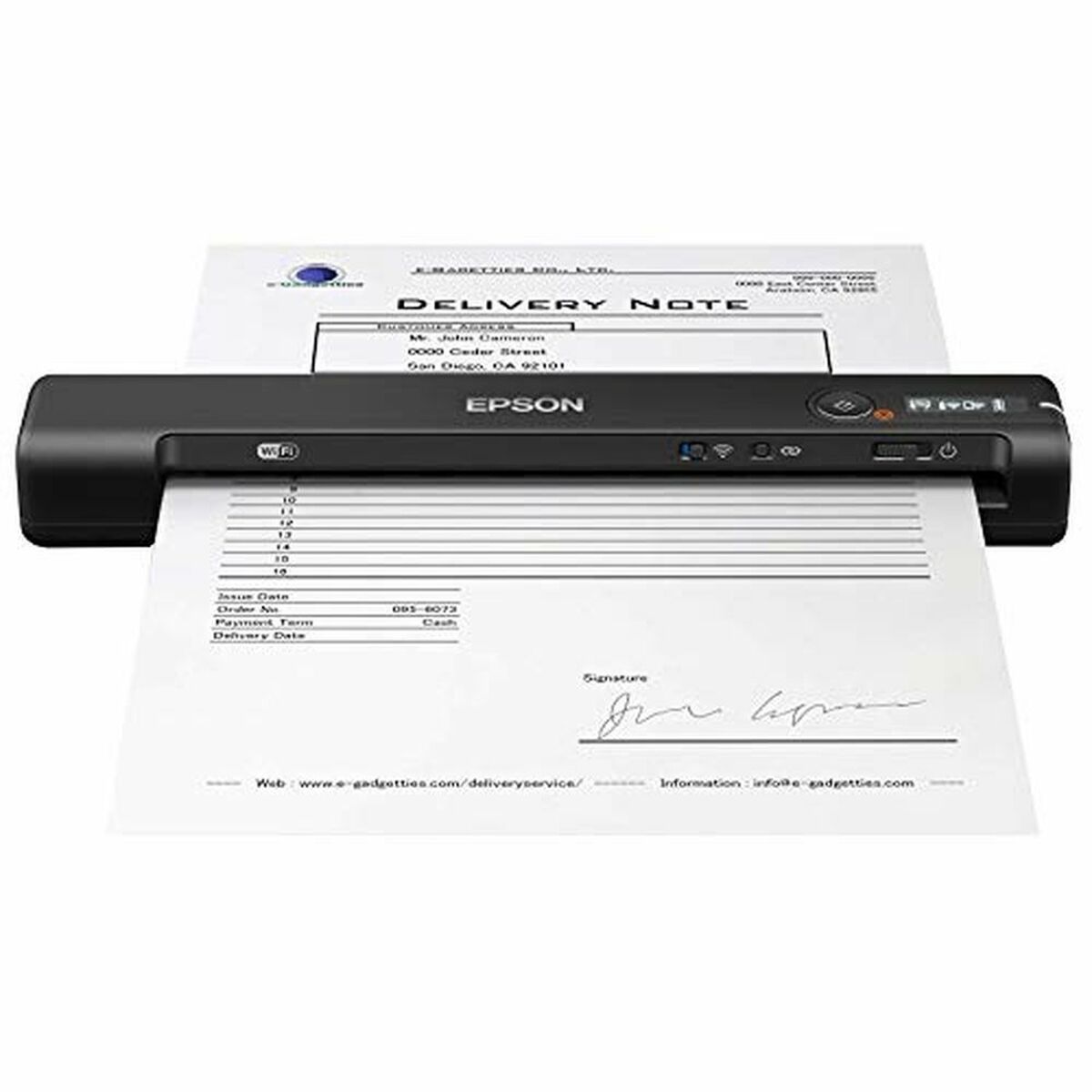 Портативный сканер Epson B11B253401 600 dpi WIFI USB 2.0-2