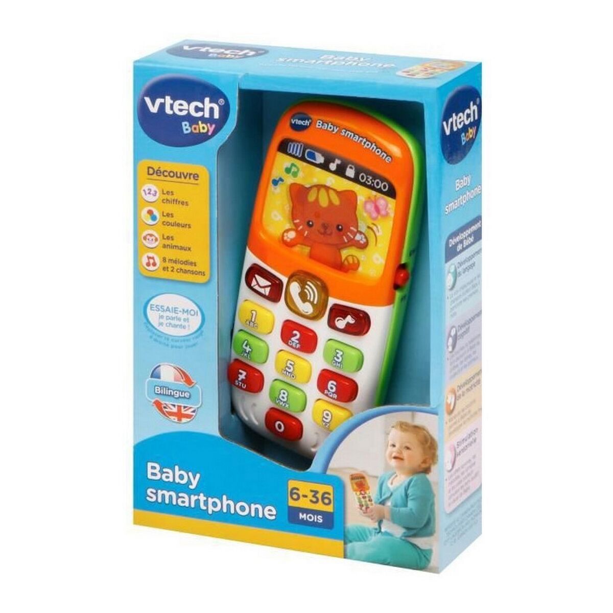 Игрушечный телефон Vtech Baby Baby Bilingual Smartphone (FR)-2