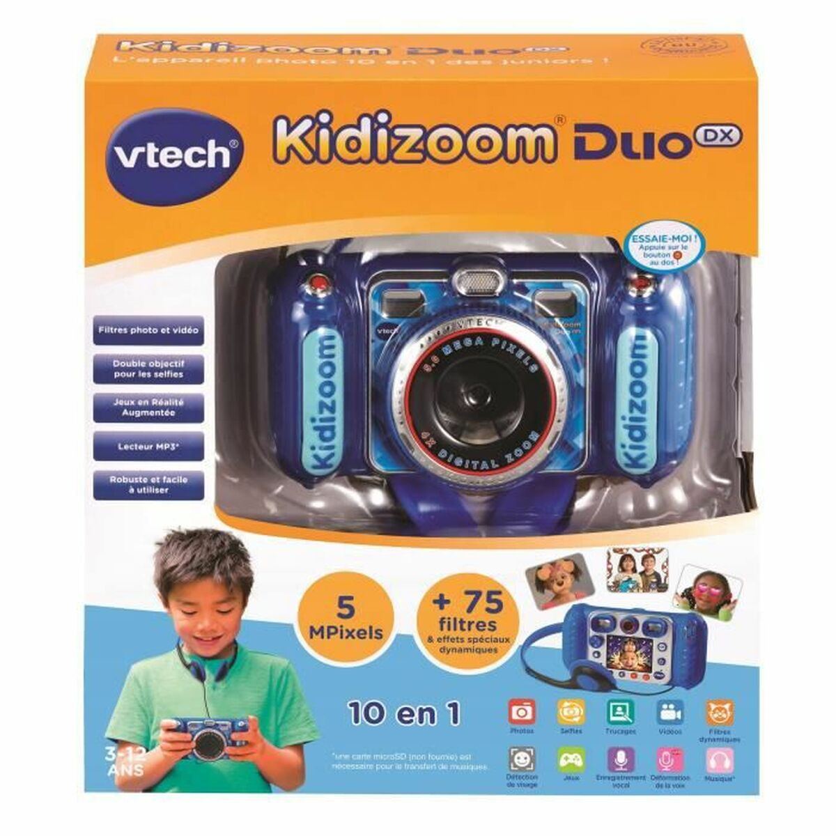 Детская цифровая камера Vtech Duo DX bleu-2