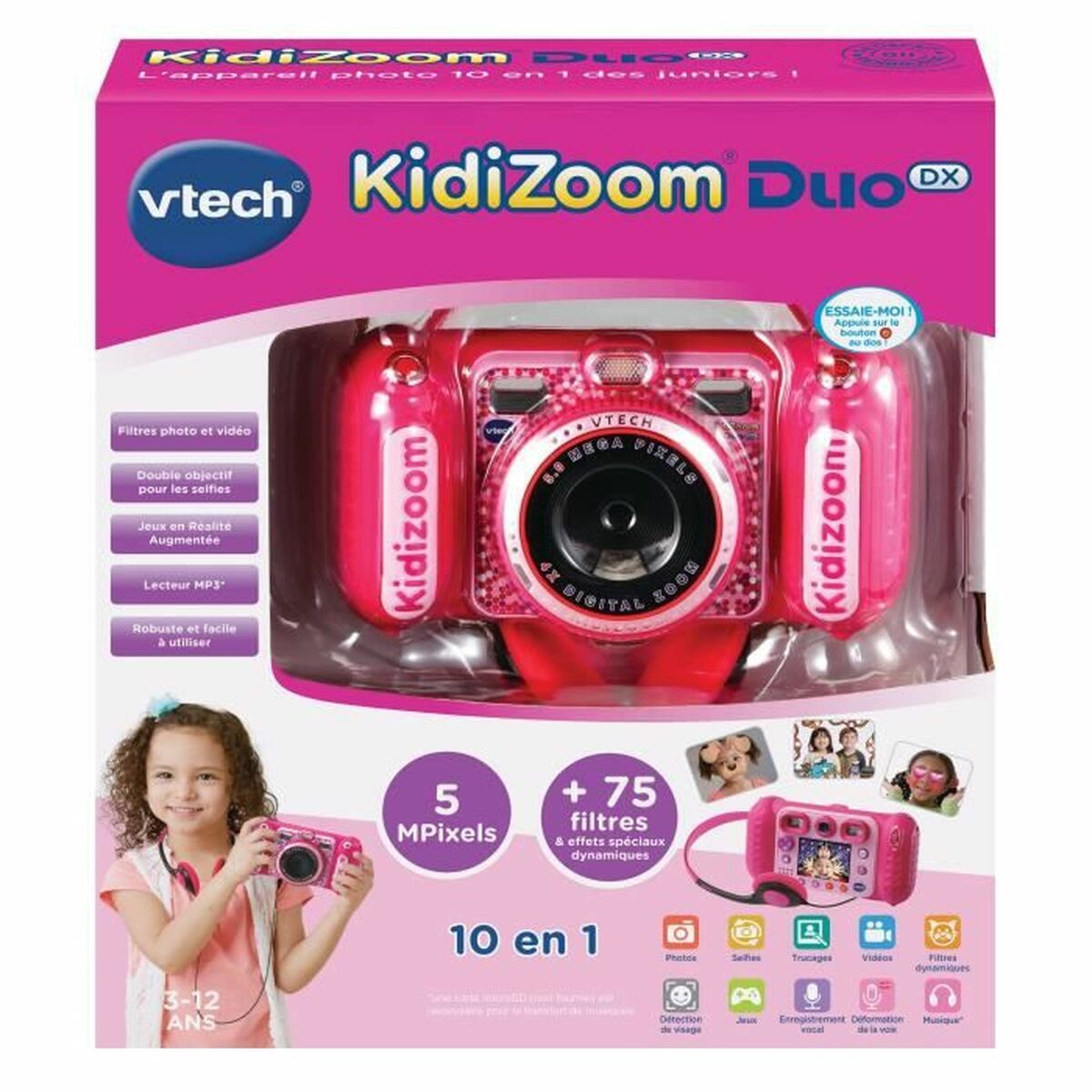 Детская цифровая камера Vtech Duo DX rose-2