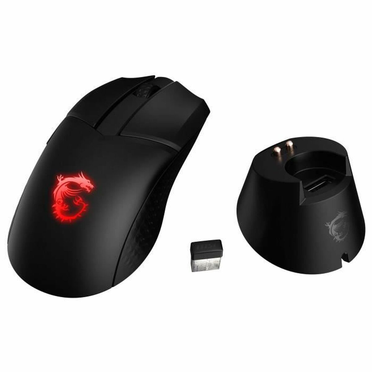 Ratón MSI Clutch GM41 20000 DPI Negro Inalámbrico-2