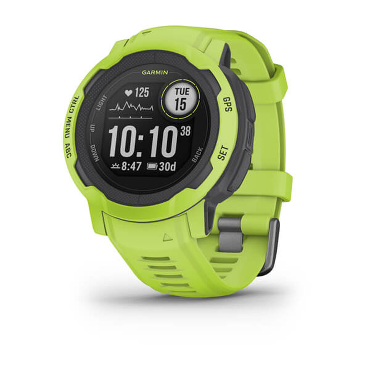 Умные часы GARMIN Instinct 2 лимонный 0,9 Зеленый Серый-5