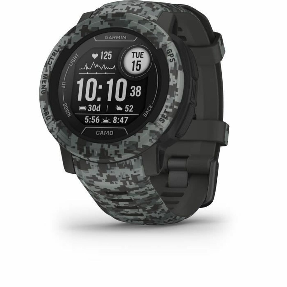 Умные часы GARMIN Instinct 2 Camo Edition Темно-серый 0,9 Чёрный Графитовый-2