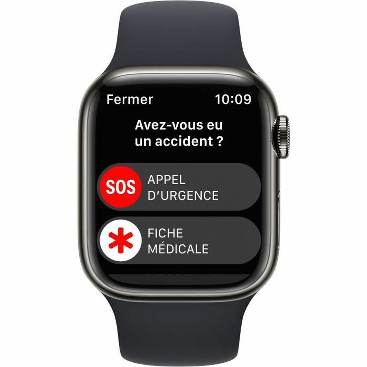 ساعت هوشمند اپل دیده بان سری 8 4G WatchOS 9 سیاه و سفید-4