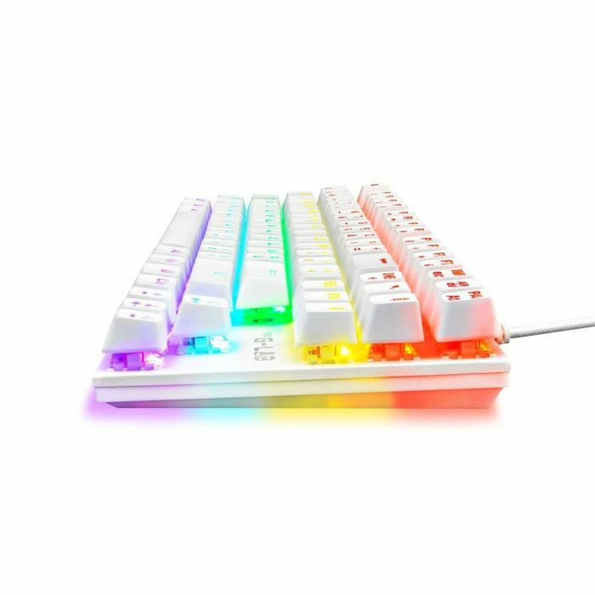 Juego de teclado Gaming The G-Lab Mercury AZERTY Blanco-3