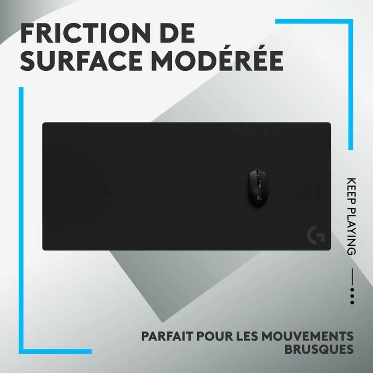Нескользящий коврик Logitech G840 Чёрный-3