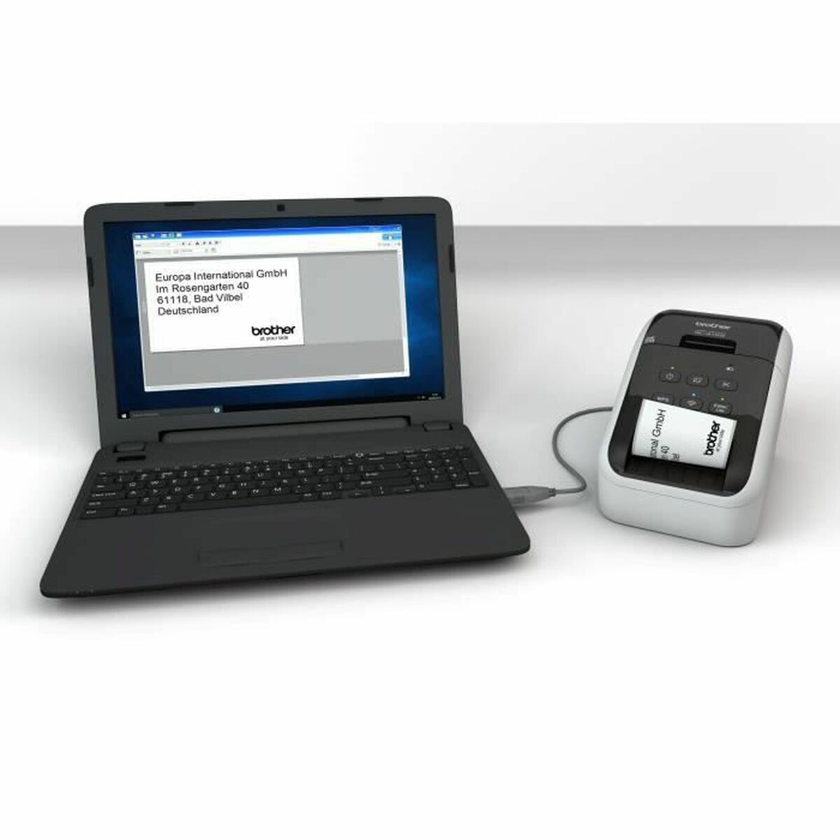 Термопринтер Brother Ql-810W Черный/Белый-5