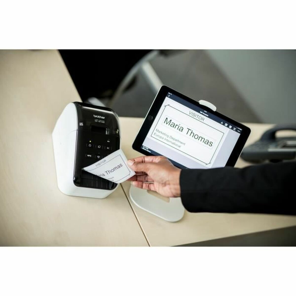 Термопринтер Brother Ql-810W Черный/Белый-7