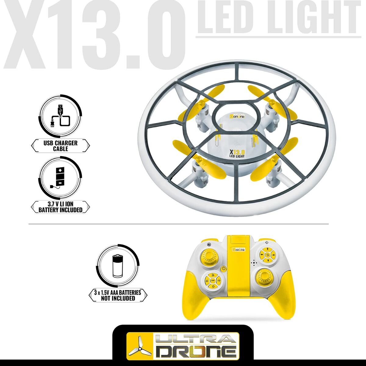 Дрон на радиоуправлении Mondo Ultradrone X13 LED Свет-7