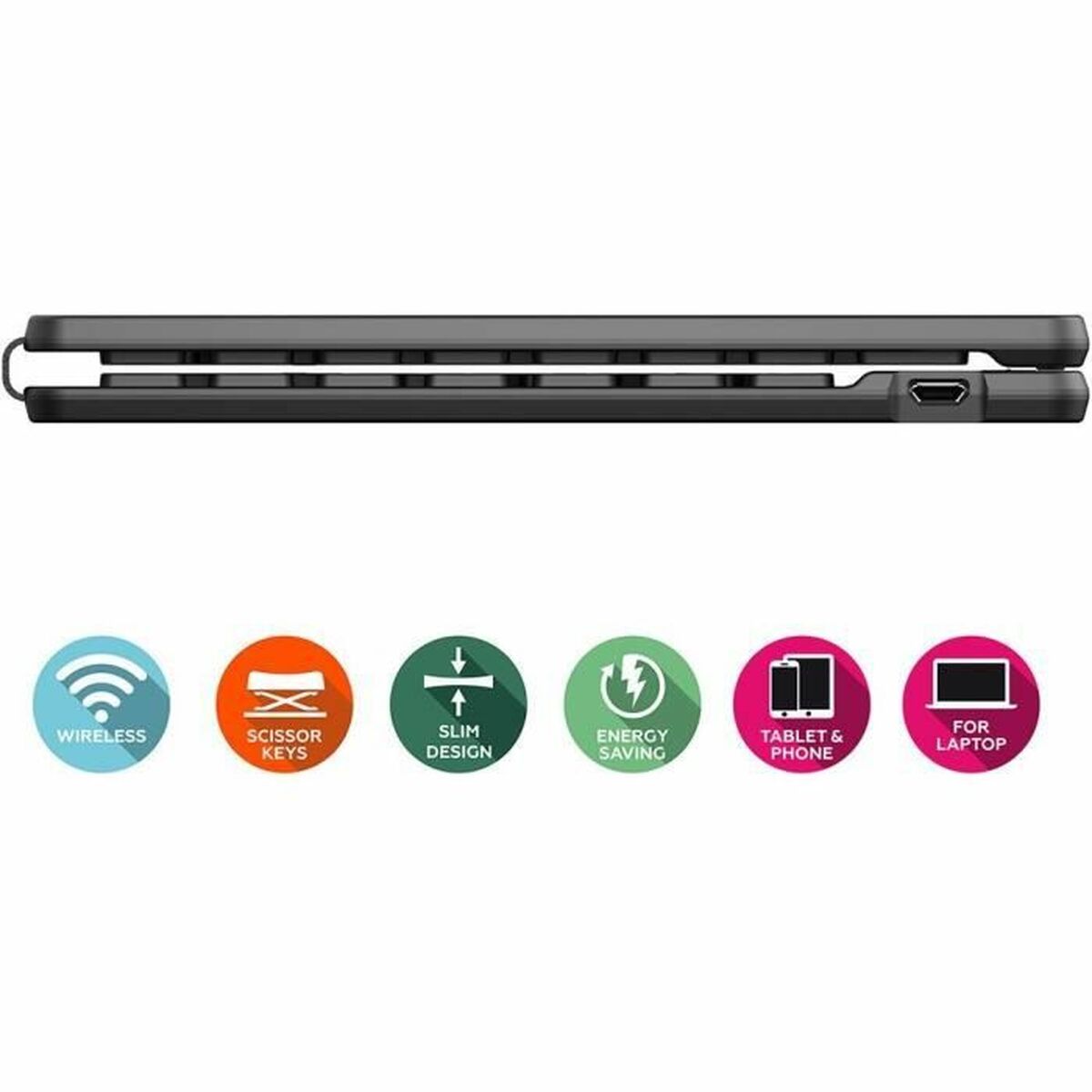 Teclado Bluetooth Mobility Lab Black AZERTY-3
