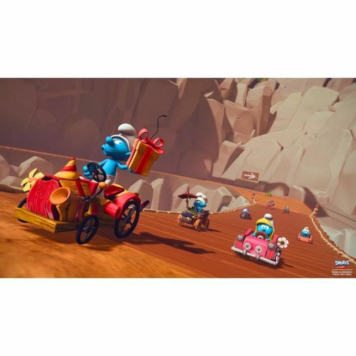 PlayStation 4ビデオゲームMicroids The Smurfs-カート-3