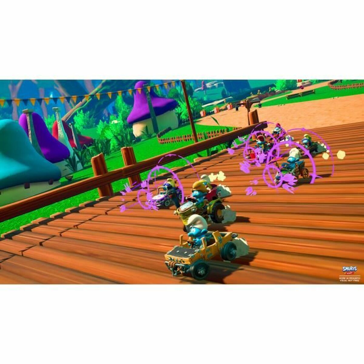 PlayStation 4ビデオゲームMicroids The Smurfs-カート-5