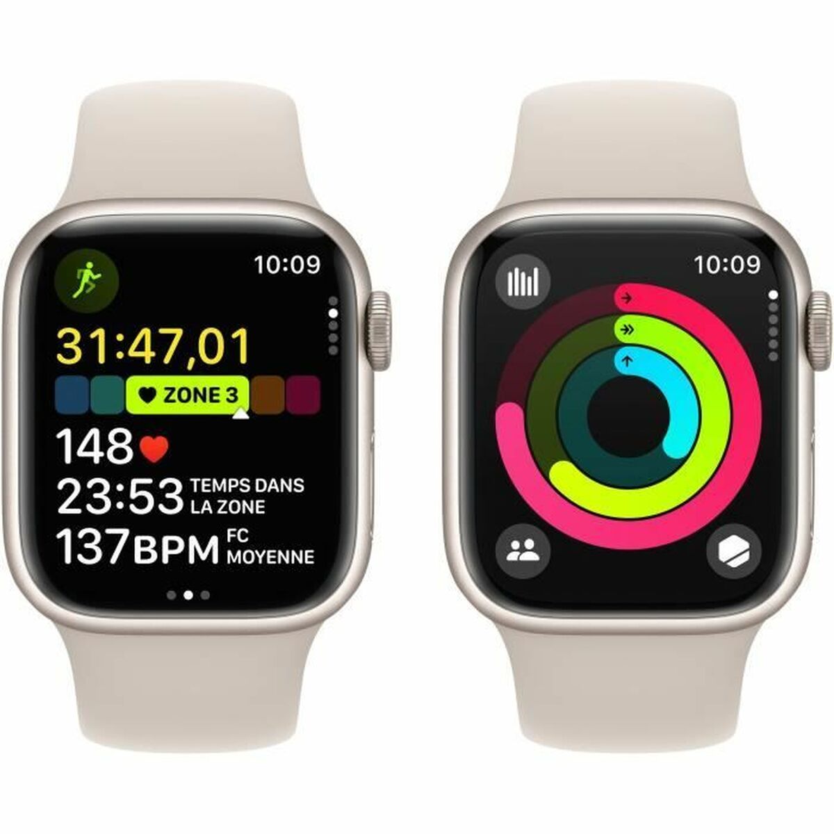 Умные часы Apple Series 9 Бежевый 41 mm-3
