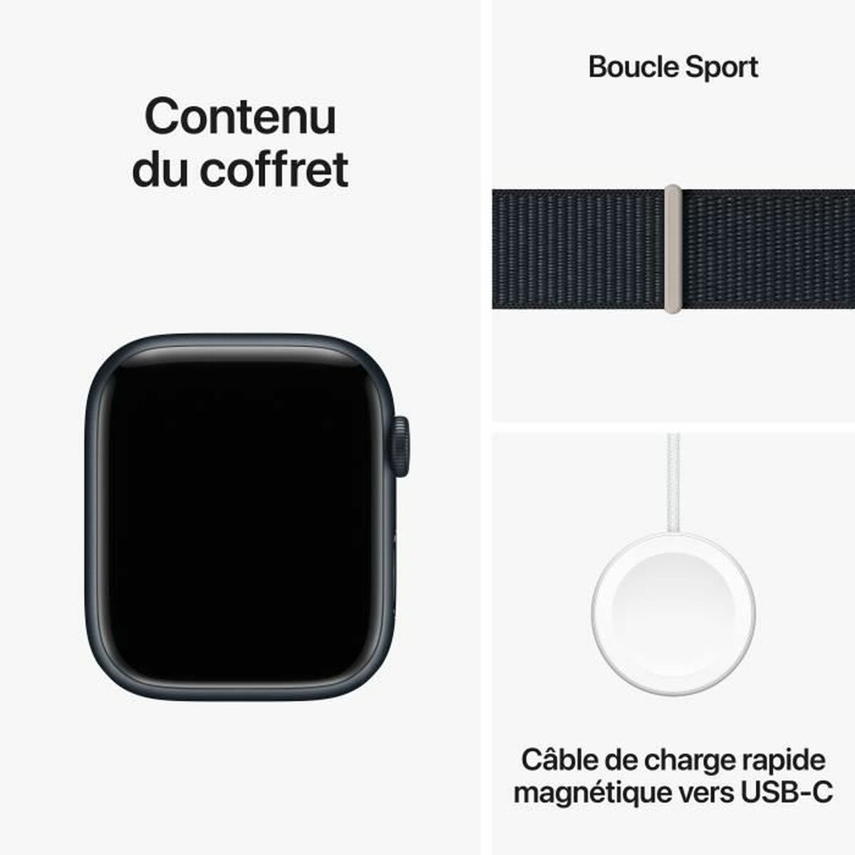 Умные часы Apple Series 9 Чёрный 41 mm-2